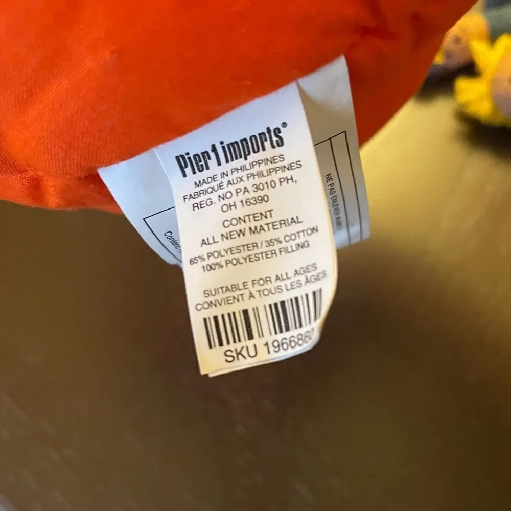 Vintage Pier 1 Soft Pumpkin and Scarecrow Family